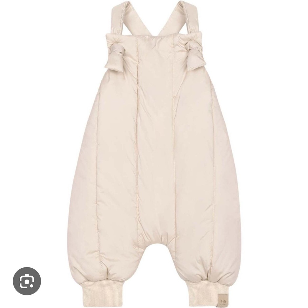 Omamimini Soft Beige Kids Overalls
